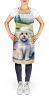 Maltipoo Spring Path Apron Cooking Kitchen Server Baking Crafts Gardening for Adult Women Men, Unisex, Large, Multicolor