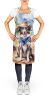 Australian Shepherd Cowboy Welcome Apron Cooking Kitchen Server Baking Crafts Gardening for Adult Women Men, Unisex, Large, Multicolor