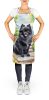Pomeranian Spring Path Apron Cooking Kitchen Server Baking Crafts Gardening for Adult Women Men, Unisex, Large, Multicolor