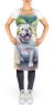 English Bulldog Spring Path Apron Cooking Kitchen Server Baking Crafts Gardening for Adult Women Men, Unisex, Large, Multicolor