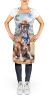 Boxer Cowboy Welcome Apron Cooking Kitchen Server Baking Crafts Gardening for Adult Women Men, Unisex, Large, Multicolor