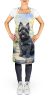Cairn Terrier Spring Path Apron Cooking Kitchen Server Baking Crafts Gardening for Adult Women Men, Unisex, Large, Multicolor