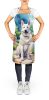 German Shepherd Spring Path Apron Cooking Kitchen Server Baking Crafts Gardening for Adult Women Men, Unisex, Large, Multicolor