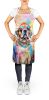 Mastiff Hippie Dawg Apron Cooking Kitchen Server Baking Crafts Gardening for Adult Women Men, Unisex, Large, Multicolor