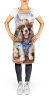 Cocker Spaniel Cowboy Welcome Apron Cooking Kitchen Server Baking Crafts Gardening for Adult Women Men, Unisex, Large, Multicolor