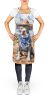 NEW Pit Bull Terrier Cowboy Welcome Apron Cooking Kitchen Server Baking Crafts Gardening for Adult Women Men, Unisex, Large, Multicolor