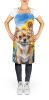 Chihuahua in Sunflowers Apron Cooking Kitchen Server Baking Crafts Gardening for Adult Women Men, Unisex, Large, Multicolor