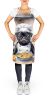 Pug The Chef Apron Cooking Kitchen Server Baking Crafts Gardening for Adult Women Men, Unisex, Large, Multicolor
