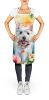 Westie Luau Apron Cooking Kitchen Server Baking Crafts Gardening for Adult Women Men, Unisex, Large, Multicolor