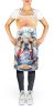 English Bulldog The Chef Apron Cooking Kitchen Server Baking Crafts Gardening for Adult Women Men, Unisex, Large, Multicolor
