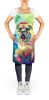 Bullmastiff Hippie Dawg Apron Cooking Kitchen Server Baking Crafts Gardening for Adult Women Men, Unisex, Large, Multicolor