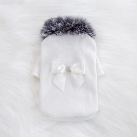 High Society Dog Sweater (Color: Cream, size: XXS)